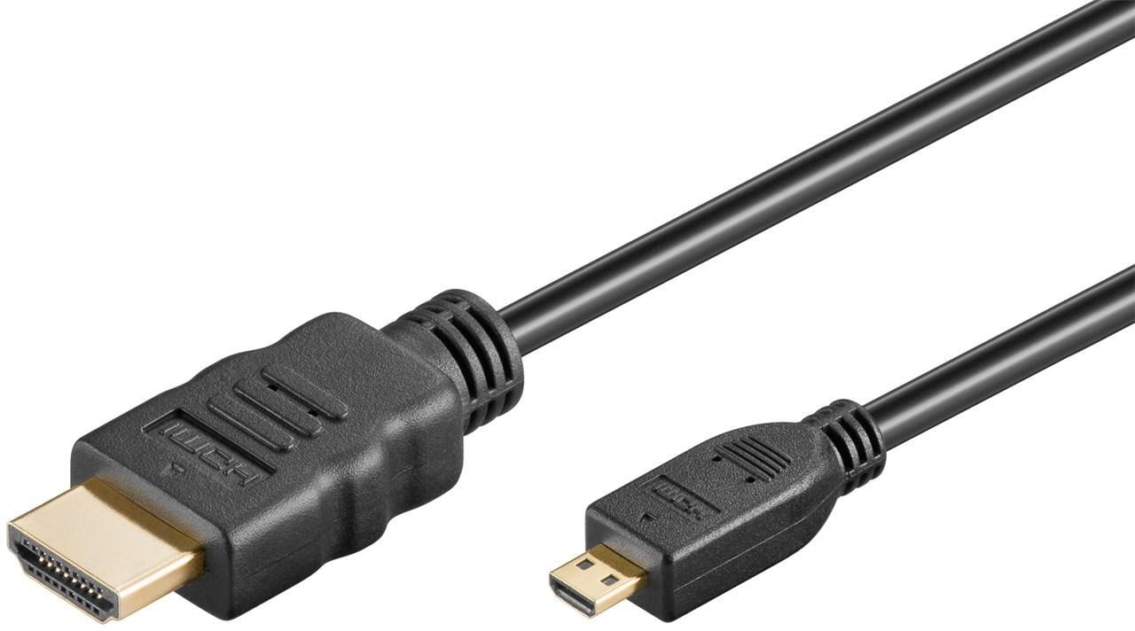 Højhastigheds HDMI™-kabel med Ethernet (Micro, 4K 60 Hz) | Elgiganten