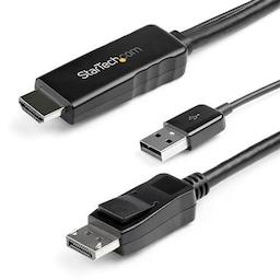 StarTech.com 2 m HDMI till DisplayPort-kabel - 4K 30 Hz, 2 m, HDMI Typ A (standa