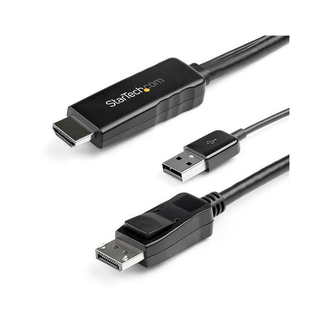 StarTech.com 2 m HDMI till DisplayPort-kabel - 4K 30 Hz, 2 m, HDMI Typ A (standa