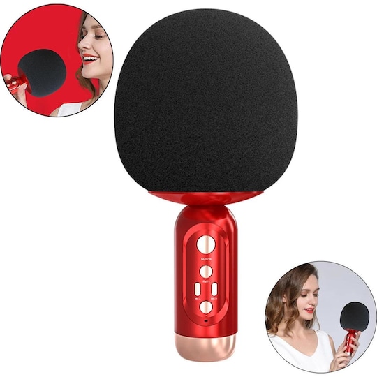 Trådløs Bluetooth karaoke mikrofon Rød | Elgiganten