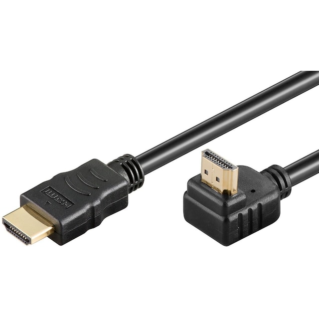High-speed HDMI™ 90°-kabel med Ethernet