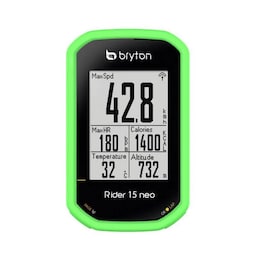 Silikone cover Bryton Rider 15 Neo E - Lime