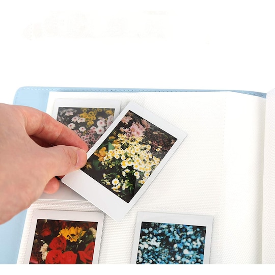 Mini fotoalbum Polaroid 256 lommer PU Blå | Elgiganten
