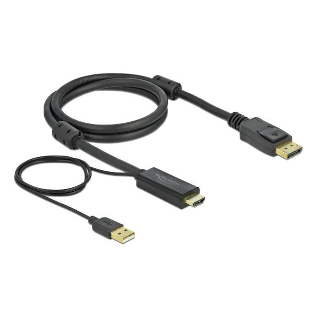 Delock HDMI to DisplayPort cable 4K 30 Hz 1 m