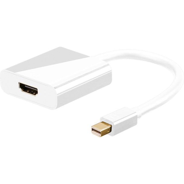 Goobay Mini DisplayPort™/HDMI™-adapterkabel 1.2, forgyldt