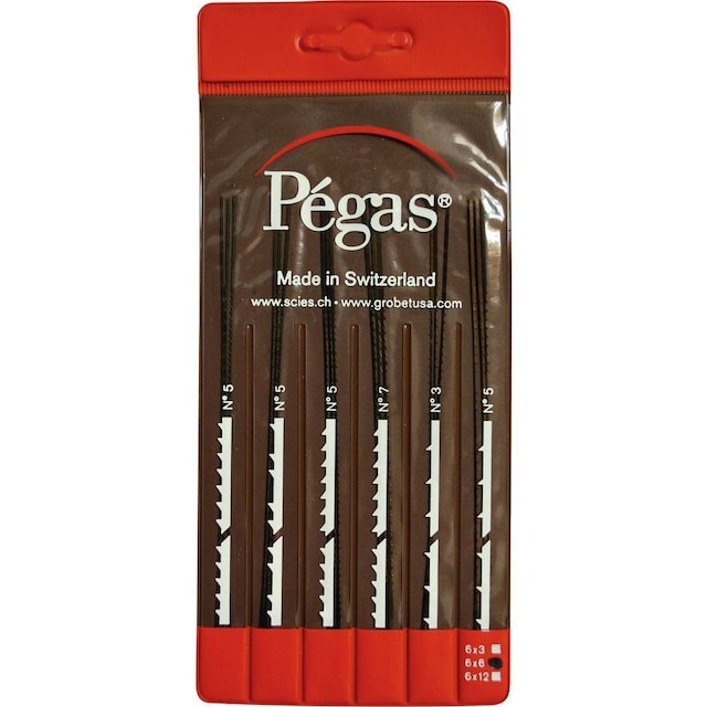 Pegas PS906x6DI 1 Set Løvsavsblade-sæt 6 dele.
