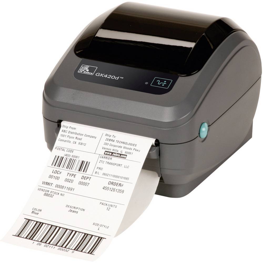 Zebra Etiketprinter Direkte termo 203 x 203 dpi Etiketbredde (maks.): 110 mm USB, RS-232, Para | Elgiganten