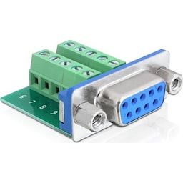 DeLOCK  D-sub terminalblockadapter, DB9 hun