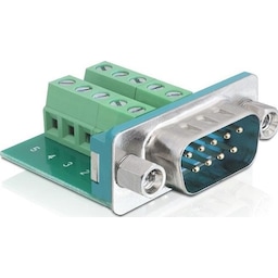 DeLOCK  D-sub terminalblockadapter, DB9 han