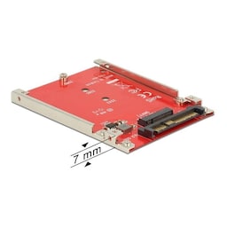 2.5"" Converter U.2 SFF-8639>M.2 NVMe Key M-7 mm