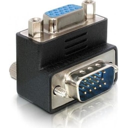 DeLOCK adapter, HD15 han - HD15 hun, vinklet