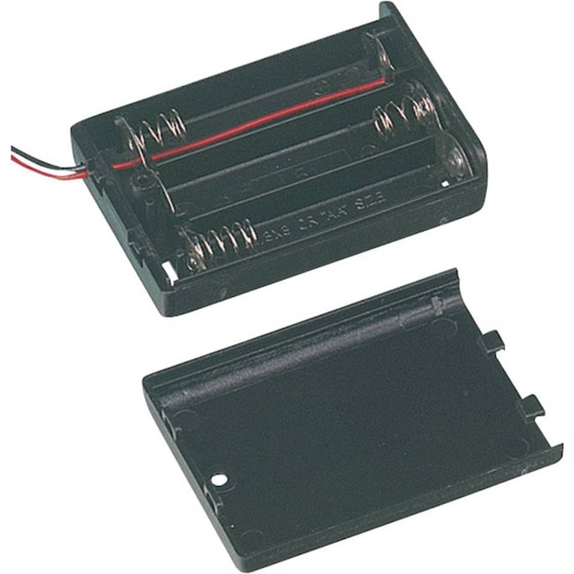 TRU COMPONENTS SBH-331A Batteriholder 3 R6 (AA) Kabel