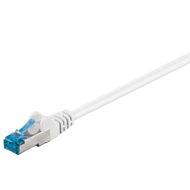 Goobay Netværkskabel CAT 6A, S/FTP (PiMF), hvid, 1 m