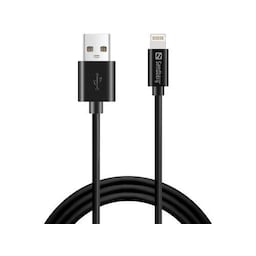 Sandberg USB-A til Lightning, Sort (1m)