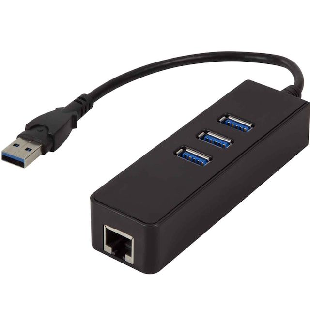 USB 3.0-> RJ45 Gigabit USB-hub