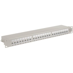 CAT 6a 19-tums (48,3 cm) kopplingspanel, 24 portar (1 HE)