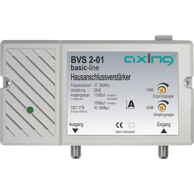 Axing BVS 2 -01 Kabel-tv-forstærker 25 dB