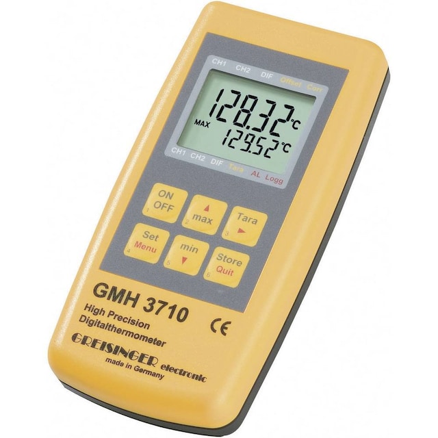 Greisinger GMH 3710 Temperatur-måleudstyr -199.99 - +850 °C Sensortype Pt100