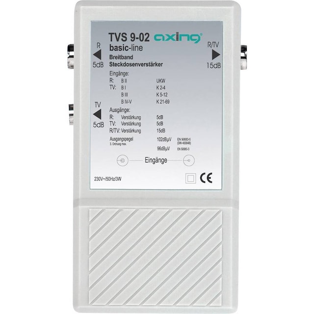 Axing TVS 9 Multigrade forstærker Tv, UKW 10 dB