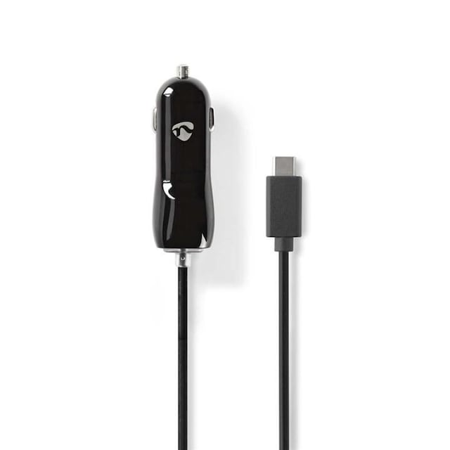 Nedis Biloplader | 18 W | 1x 3.0 A | Antal output: 1 | USB-C™ (Fixed) kabel | 1.00 m | Single Voltage Output