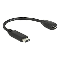 DeLOCK USB-C ha - Micro-B ho adapter, USB 2.0, 56 k? resistor, black