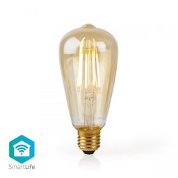 Wi-Fi Smart LED-glødepære | E27 | ST64 | 5W | 500 lm