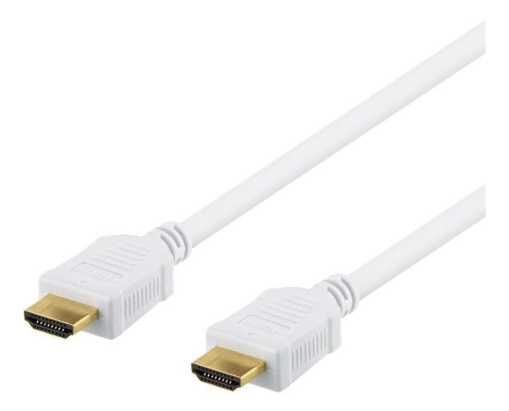 DELTACO High-Speed HDMI kabel, 7m, Ethernet, 4K UHD, hvid | Elgiganten