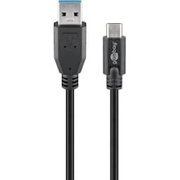 Goobay Synkroniser & oplad superhastighed USB-C™ til USB A 3.0 opladerkabel