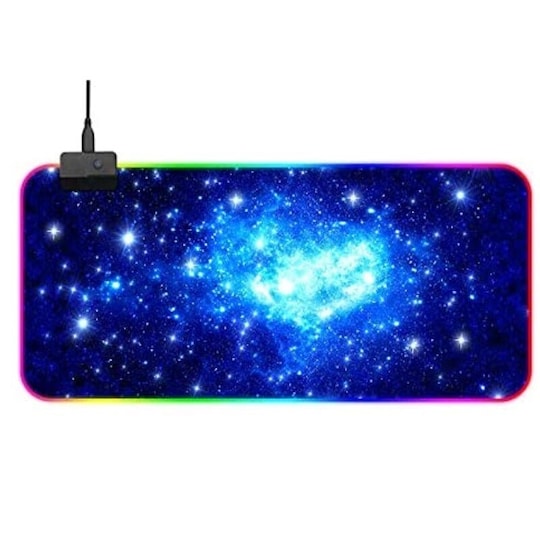Gaming RGB USB LED-musemåtte Starry Sky Black (L) | Elgiganten