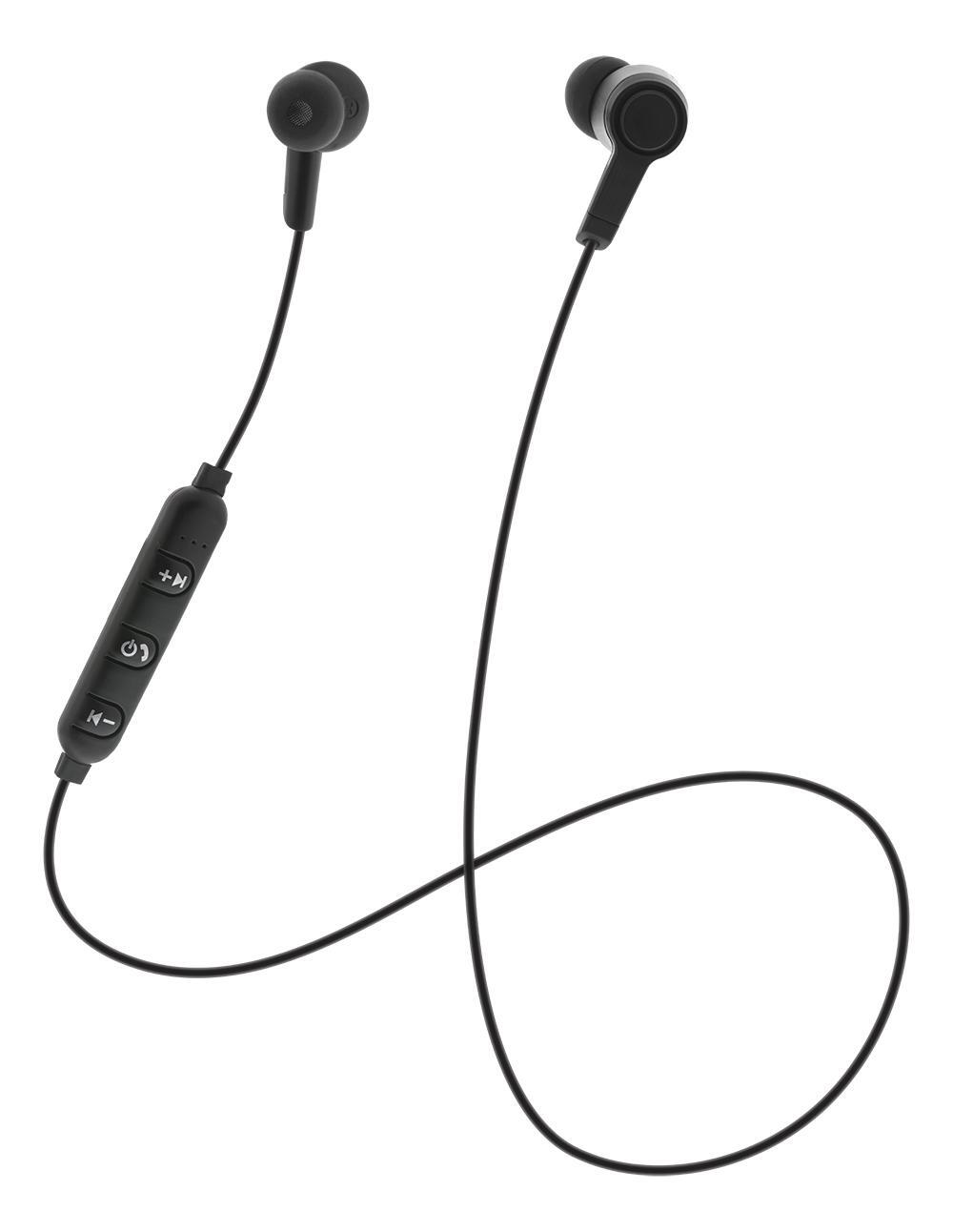 In-ear BT headphones with microphone and control buttons, bl | Elgiganten