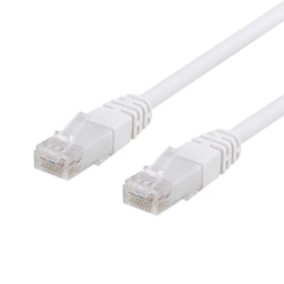 epzi U/UTP Cat6 patch cable, CCA, 1m, 250MHz, white