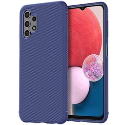 SKALO Samsung A13 4G Twill TPU-cover - Blå