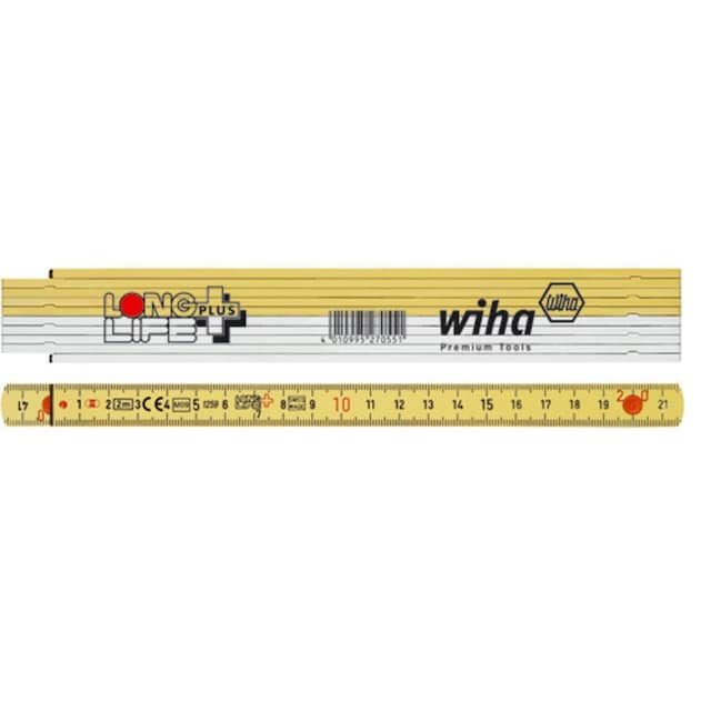 Wiha 27059 Tommestok 2 m Plastic