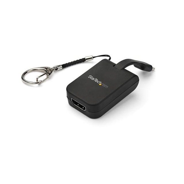 StarTech.com Portable USB-C to HDMI Adapter with Quick-Connect Keychain, USB Typ