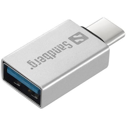 USB-C til USB 3.0 dongle, sølv