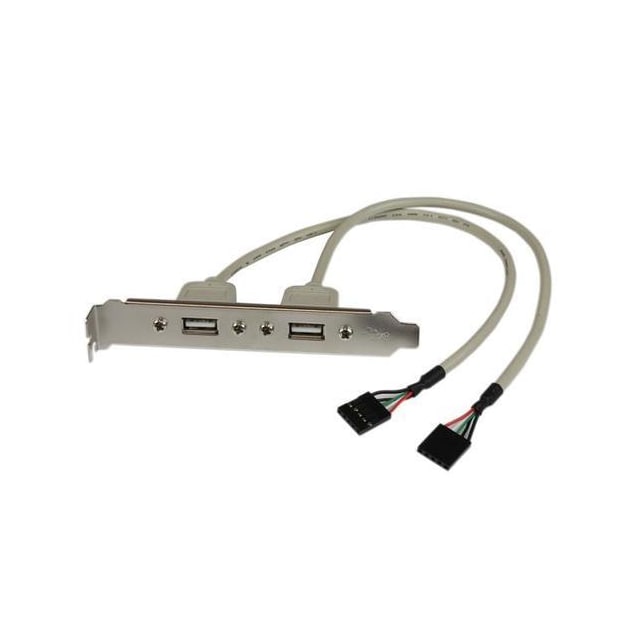 StarTech.com USBPLATE, 2 x IDC, 2 x USB A, 0,286 m, Sølv