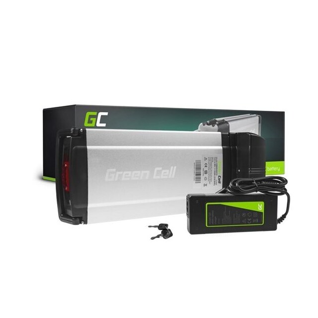 Green Cell elcykelbatterI 36V 8Ah med laddare