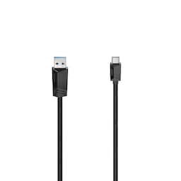 HAMA Kabel USB-C - USB-A USB 3.2 5 Gbit/s 0.75m Sort