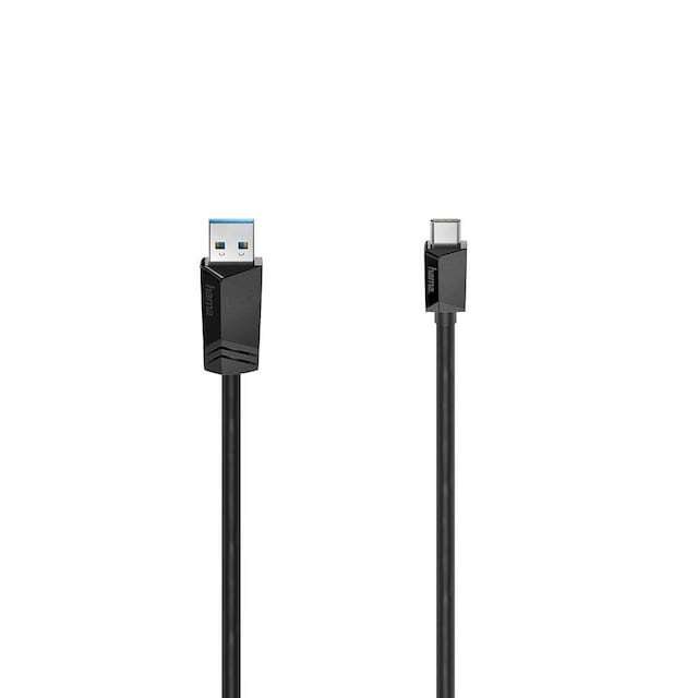 HAMA Kabel USB-C - USB-A USB 3.2 5 Gbit/s 1.5m Sort