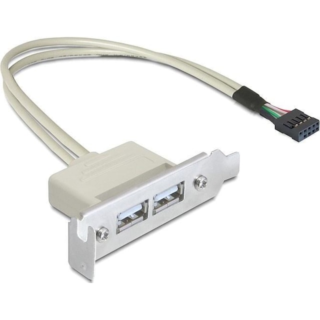 DeLOCK intern kabel til USB 2.0, PCI-dækplade lavprofil, 1xIDC10 han