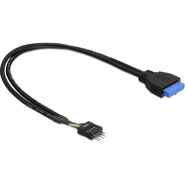 DeLOCK intern kabel fra USB 3.0 til USB 2.0, IDC20 hun - IDC10 han, 0,