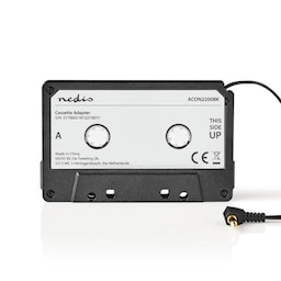 Nedis Bil Audio Aux kassetteadapter | 3.5 mm | Kabellængde: 1.00 m | Sort