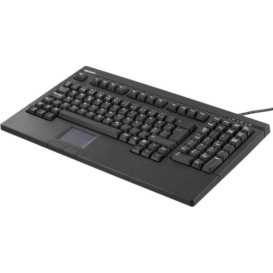 DELTACO Tastatur med touchpad, SVENSK, USB, sort | Elgiganten