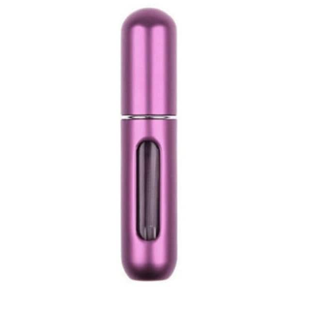 Rejsestørrelse til parfume 5ml - Pink Metallic