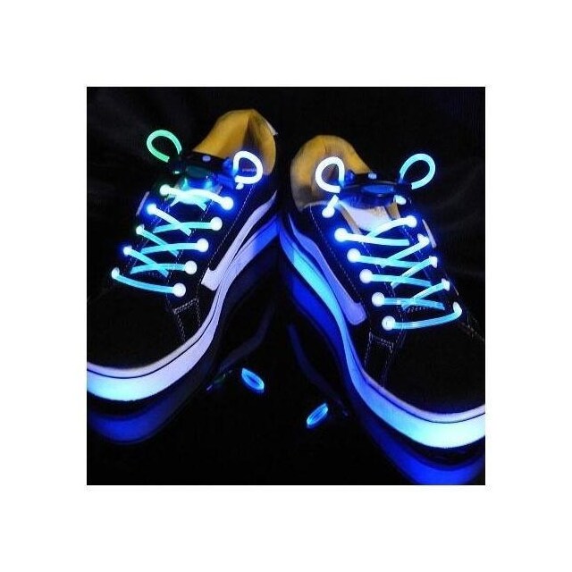 LED-sko snørebånd - lyser og blinker i forskellige farver