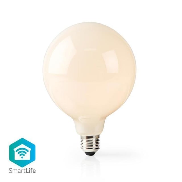 Wi-Fi Smart LED-pære | E27 | 125 mm | 5 W | 500 lm | Hvid