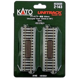 H0 Kato Unitrack 2-143 Frakoblingsspor 123 mm 2 stk