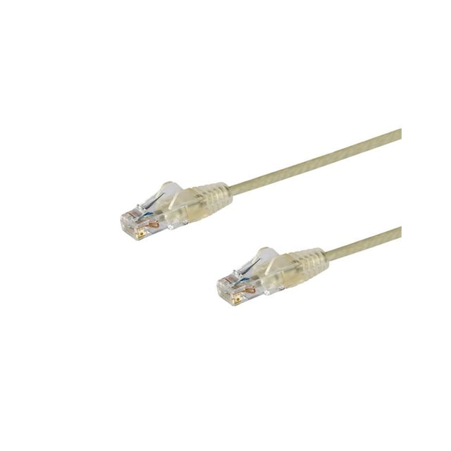 StarTech.com 1 m CAT6-kabel - Tunn - Ej hakfria RJ45-kontakter - Grå, 1 m, Cat6