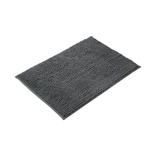 Bademåtte Dørmåtte til badeværelse med skridsikker Mørkegrå 50x80 cm |  Elgiganten