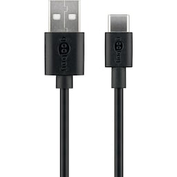 Goobay USB-C™ opladnings- og synkroniseringskabel (USB-A > USB-C™)